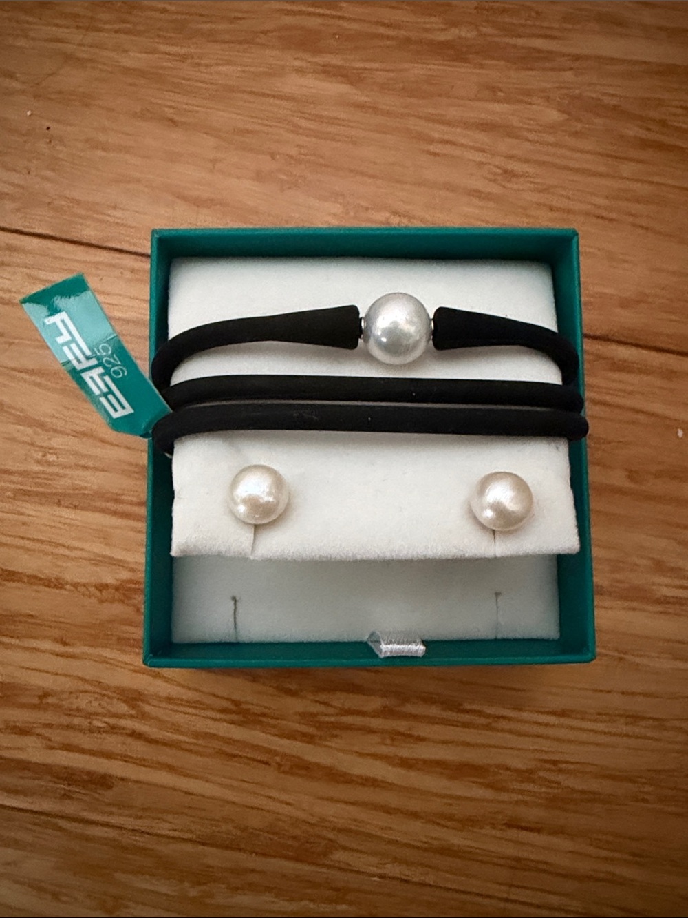 EFFY jewelry - Pearl Accent Black Necklace and Pearl Earrings